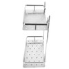Space Aluminum Bathroom Shelf RustProof Shower Rack Kitchen Storage Basket