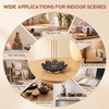 6Pcs 2.28 Inch Black Lotus Shape Zinc Alloy Incense Stick