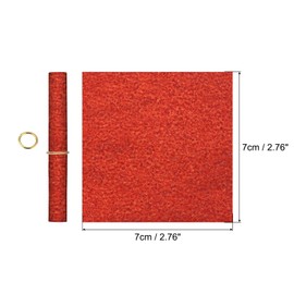 MECCANIXITY Mini Vintage Message Paper Scrolls, 48Pcs 7x7cm Random Shining Color Valentine Message Paper, Lucky Wish Paper for Party Birthday