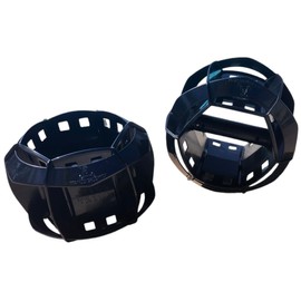 Aquastrength Bells | Water Weights for Pool Fitness | Medium Resistance in All Directions | Pool Dumbbells Easy on Joints | Pair of Bells (Black)