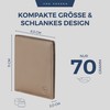 VON HEESEN® Men's Leather Wallet with Coin Compartment and RFID