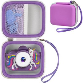 🤩Purple Perfection: The Ultimate Kids' Digital Camera Case! Instant Lens Sd Toddler - Color: Light Blue