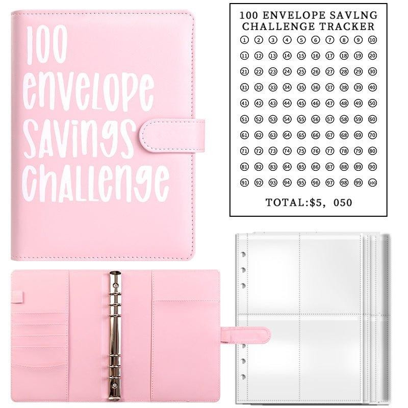 100 Envelope Saving Challenge Cash Budget Saving Challenge Book Binder