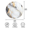 Marble Placemats Marble White Gold Round Placemats Set of 6