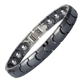 Germanium Bracelet (99.999 Women's Purity), Titanium Bracelet, Health, Anti-Static, Strongest Bracelet, Lightweight, Hypoallergenic, Core Force, Stylish, Heart Shaped, Ceramic, Germanium