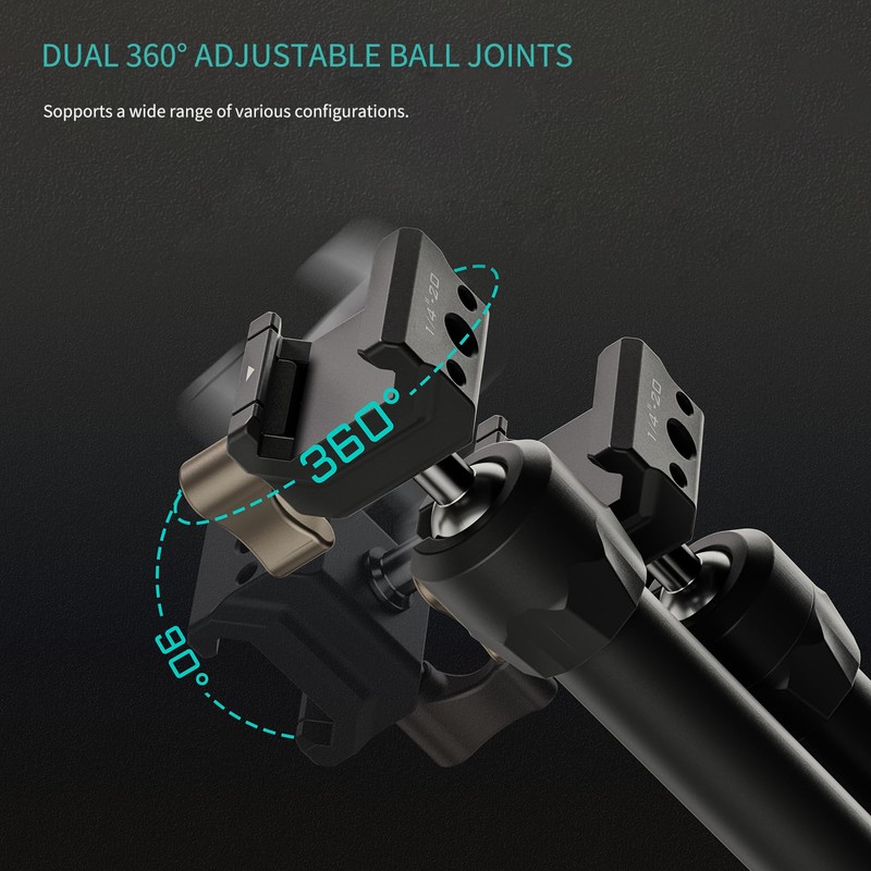 TILTA Pro Articulating Arm (Dual NATO Clamps) TA-PAA-B