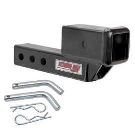 EXTAI Extreme Max 5001.6507 Solid Shank Receiver Extension - 2" Rise, Includes Two Hitch Pins