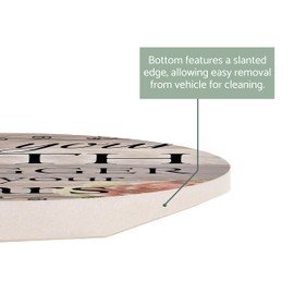 Faith Bigger Than Fear Rose Woodgrain 2.75 x 2.75 Ceramic Car Coasters Pack of 2