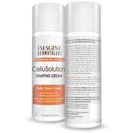 CelluSolution Caffeine Body Cream – Caffeine, Guarana, Licorice, & Niacinamide with Hyaluronic Acid, Hydrating Skin Cream Mess-Free Pump Bottle, 150ml/5oz - Island-Inspired Fragrance