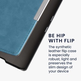 kwmobile Case Compatible with Kobo Aura H2O Edition 1 Case - Cover for eReader with Magnetic Closure - Petrol