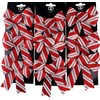 BWG Red White Stripe Candy Cane Christmas Tree Bow Decorations