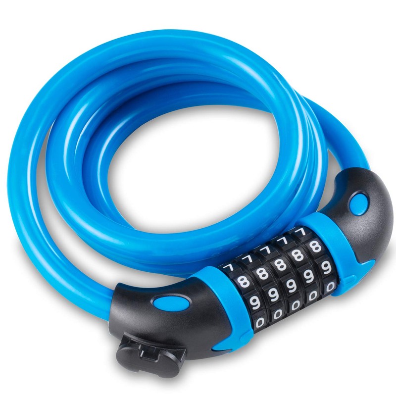 Opaza Bike Lock with 5-Digit Code, 1.2 m/4 ft Bicycle