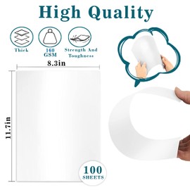 A4 White Colour Card 160 GSM Printer Paper Copier White Card Stock White Paper Activity Card Origami Flyers DIY Crafts Scrapbooking Printing Drawing Sketch School Office (Pack of 600)
