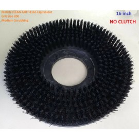 Malish Brush ,16",floor buffer , CLEAN GFIT  8165 Equivalent Grit 200  No Clutch