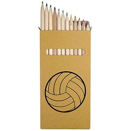 Azeeda 12 x 'Netball' Long 178mm Coloured Pencils/Pencil Set (PE00019054)