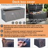 Deck Box Cover, Outdoor Large Storage Box Cover 130 Gallon
