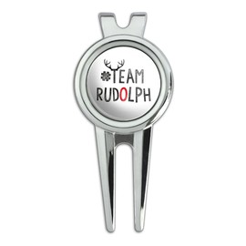 GRAPHICS & MORE Team Rudolph Golf Divot Repair Tool and Ball Marker