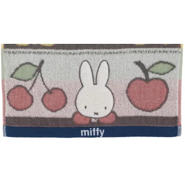 Marushin 5805013500 Miffy Face Towel, 13.4 x 31.5 inches (34 x 80 cm), Fruit and Miffy, 100% Cotton
