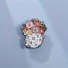 Enamel Pin - Disco Ball With Flowers - So Pretty!