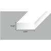 Evergreen 70EG134 Scale Model Flat Bar, 0.03 x 0.08 inches