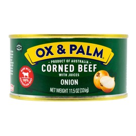 Ox & Palm Corned Beef, Onion Flavored, 11.5 Oz