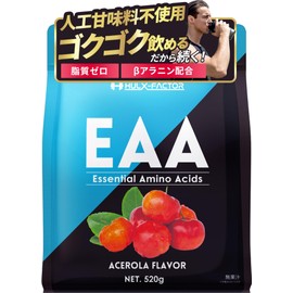 Hulk Factor EAA Acerola Flavor, All-in-One Blend, BCAA Citric Acid, Beta Alanin, Essential Amino Acid Supplement, Made in Japan