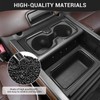 PDKLIN for Silverado Center Console Storage Bin Trim & Cup