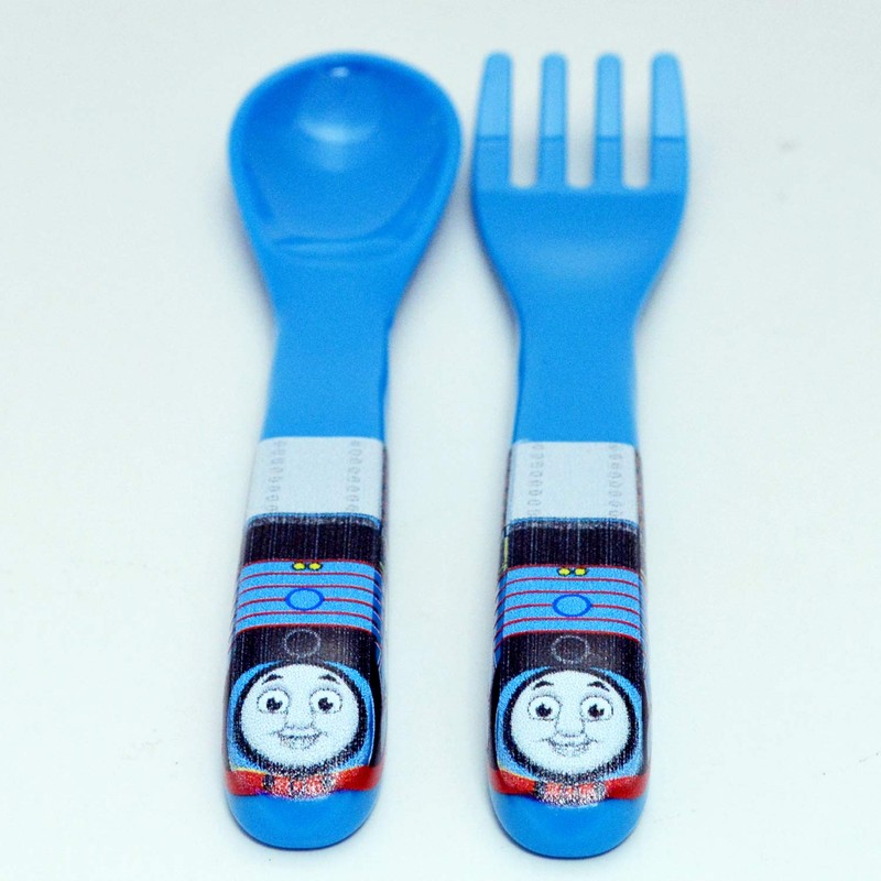 daiwato-i Kids Cutlery Blue Thomas, Baby Spoon & Fork Thomas