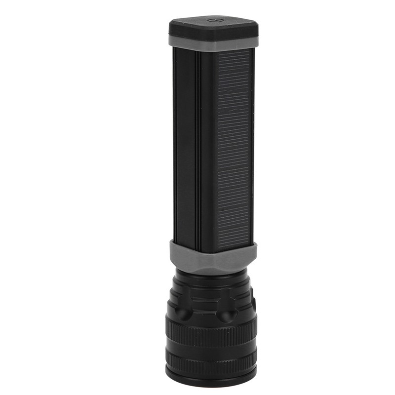 Multi Function Solar Rechargeable Flashlight LED Outdoor Aluminium Alloy Emergency