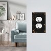 JDAKHD Luxury Marble Black and Gold Decorative Outlet Covers 1