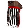 Boland 81938 Pirate Hat Dirty Jack with Hair Brown