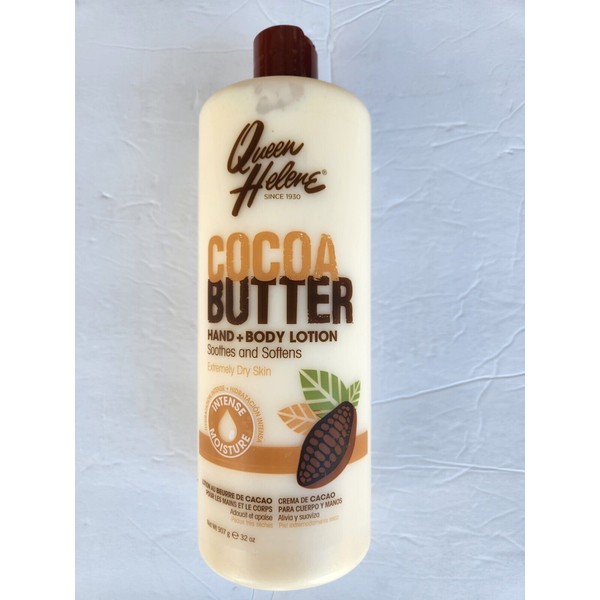NEW QUEEN HELENE COCOA BUTTER HAND AND BODY LOTION 32 OZ EXTREMELY DRY SKIN 