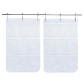 Wall Shower Bag - Bath Organizer Space Saving Hanger | Toiletry Accessories Storage Spacious for Adults Friends Family Bathroom Use