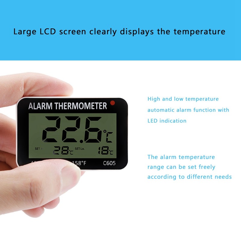 Large LCD Refrigerator Fridge Freezer Digital Thermometer Temperature Meter with