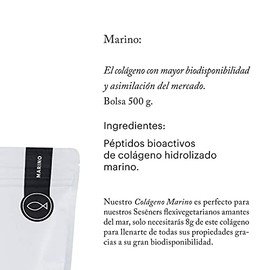 SESEN - Colágeno Hidrolizado Marino En Polvo 240g - Suplemento Alimenticio Con Péptidos De Colágeno Bioactivos - Fuente De Proteína De Alta Pureza Sin