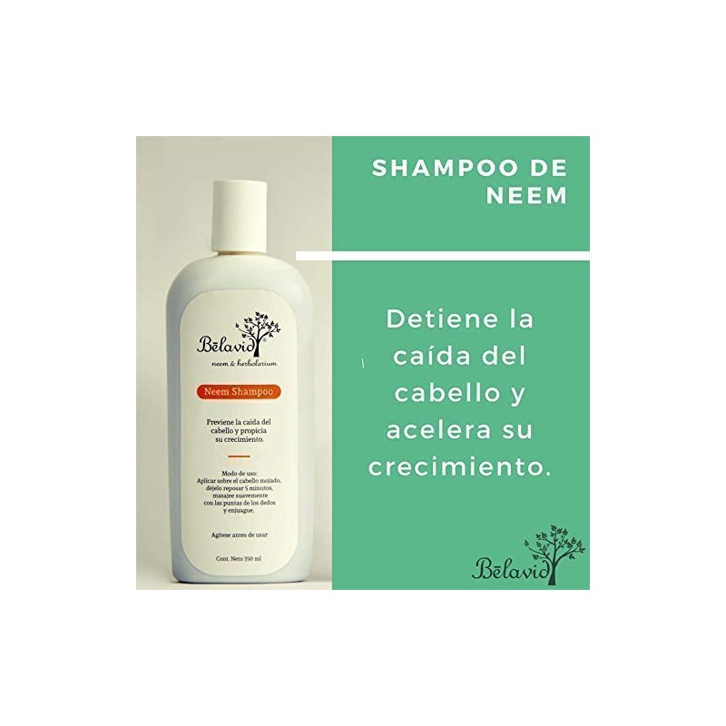 Shampoo Neem anticaida 350ml Tonico capilar ortiga 60ml