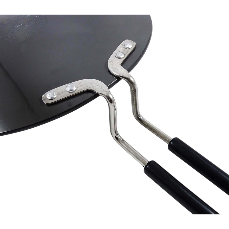 Indianbeautifulart Hard Anodized Aluminum Black Chapati Tawa Roti Cookware Tava,
