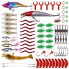 aulyun 70 pieces fishing lure mixed including soft bait, VIB,