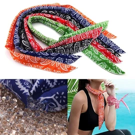5 Colors Hot Ice Muffler Cool Scarf green 8ea