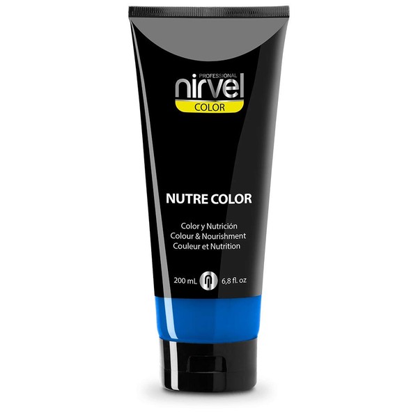 Nirvel Nutre Colour Fluor Small Blue 200 ml Professional Mask - Temporary Colouring - Nutrition and Brightness