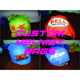 bikingthings MOTORCYCLE HELMET BAG MICROFIBER CUSTOM LOGO HELMET BAG CARRY HELMET BLACK RACE