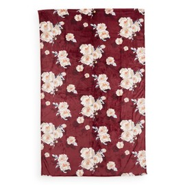 Vera Bradley Fleece Plush Throw Blanket, Blooms and Branches, Blooms and Branches