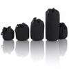 Camera Lens Case, Lens Pouch, Set of 5, Waterproof, Shockproof,