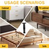 6 PCS Adjustable Height Bed Frame Support Legs - 7.8-14.6inch