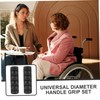 Kisangel 2Pcs Handle Protector Skid Wheelchair Tube Grip Walker Handle