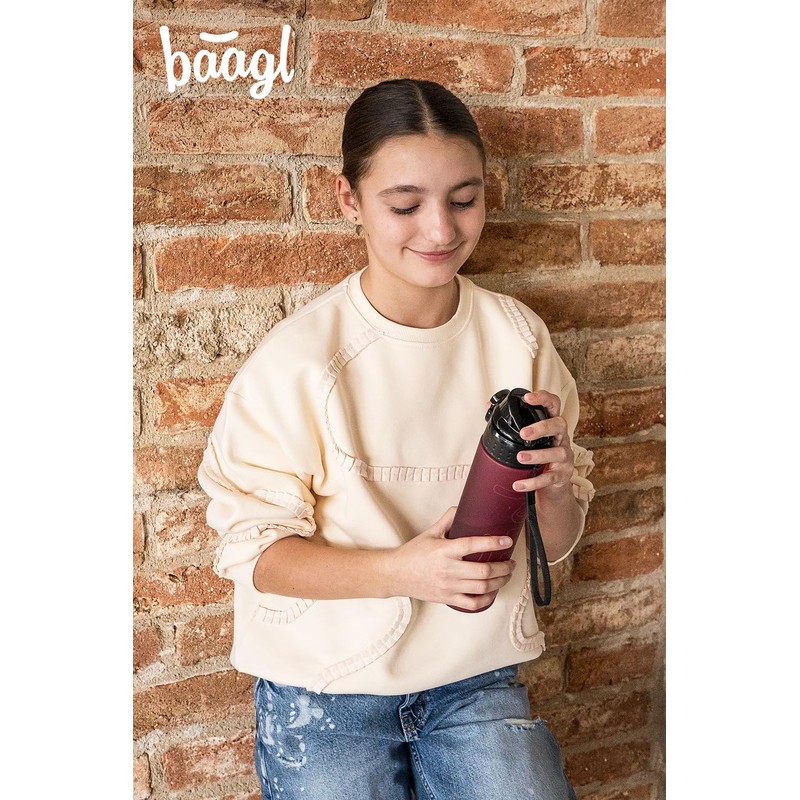 Baagl Children's Drinking Bottle, Leak-Proof Water Bottle, 700 ml, School