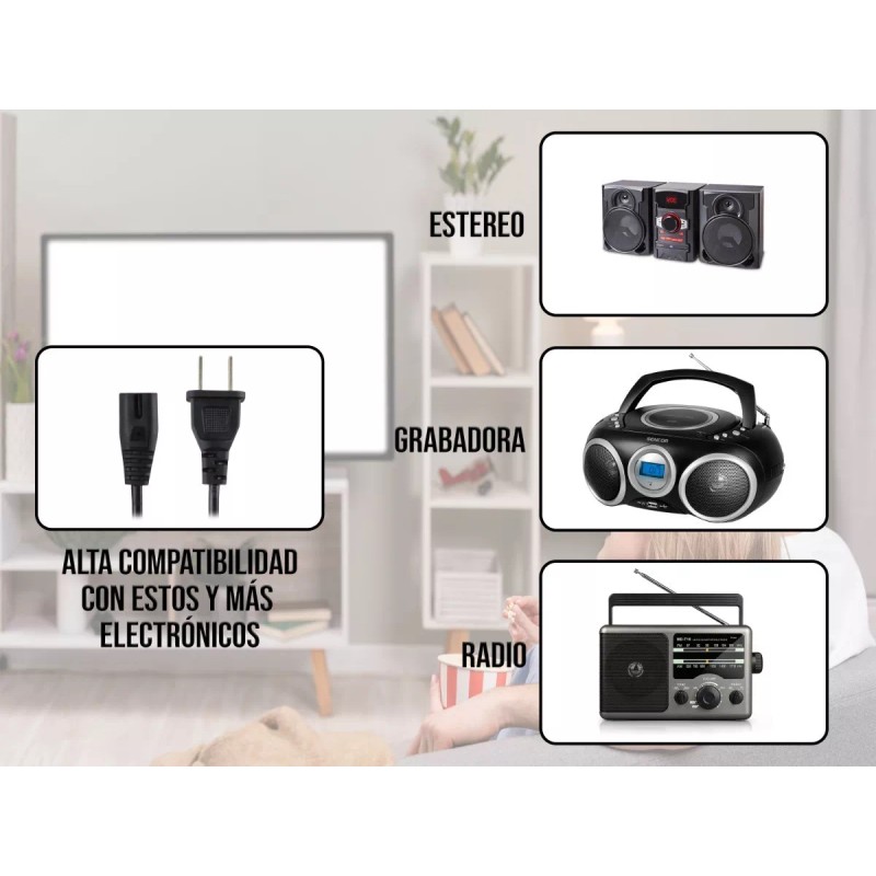 Cable Alimentacion Grabadora Estereo Radio 11-3000