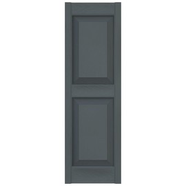 TailorMade LP2C14X03800SC Lifetime Two Equal, Raised Panel Loks (Per Pair) Vinyl Shutters, 14.75-in. W x 38-in. H, 419-Storm Cloud