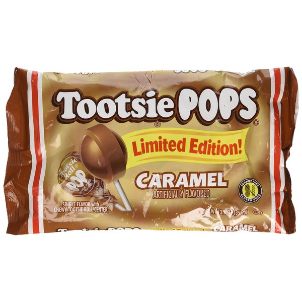 Tootsie POPS Limited Edition Caramel Lollipops 12.6 oz (Pack of 2) 42 TOTAL POPS