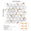 STICKGOO Peel and Stick Backsplash for Kitchen, Self-Adhesive Tile Hexagon